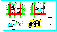 别墅整设计建筑方案平立cad图纸_图1