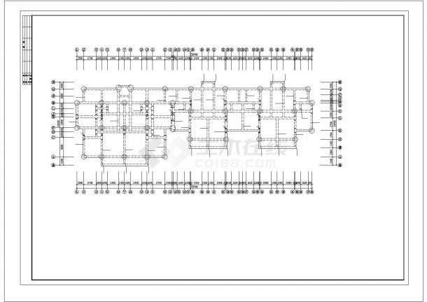 农村住宅楼钢筋混凝土结构设计施工cad图纸，共九张-图二