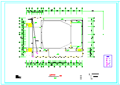 青少年宫建筑设计施工CAD平面图纸