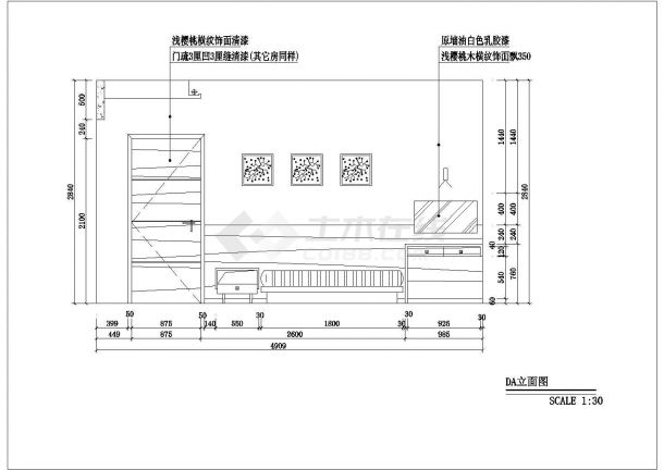 豪华别墅装修平立面cad图,共八张-图一