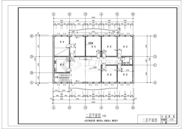 2层：长20米 宽12米 农村住宅建筑设计图-图二