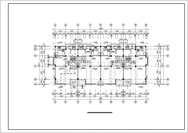 宿迁某小型别墅建筑布置详情cad-图二