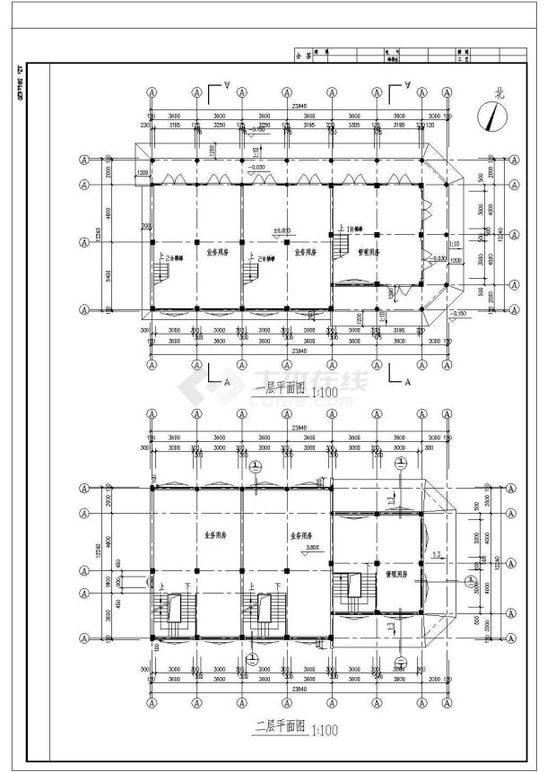 乐平市装修设计某某古建筑全套施工设计cad图【含效果图】-图二