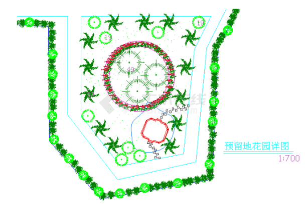 某后山花园CAD全套施工大样详图-图一