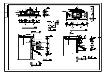 带跃层、带屋顶窗住宅建施设计CAD图-图二