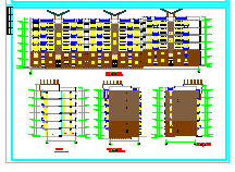 底层商铺住宅楼建施设计CAD图-图二