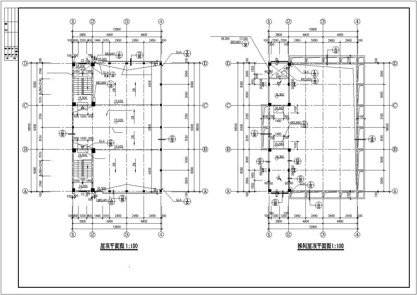 某地区乡镇固戍村私宅建筑方案装修设计施工CAD图纸