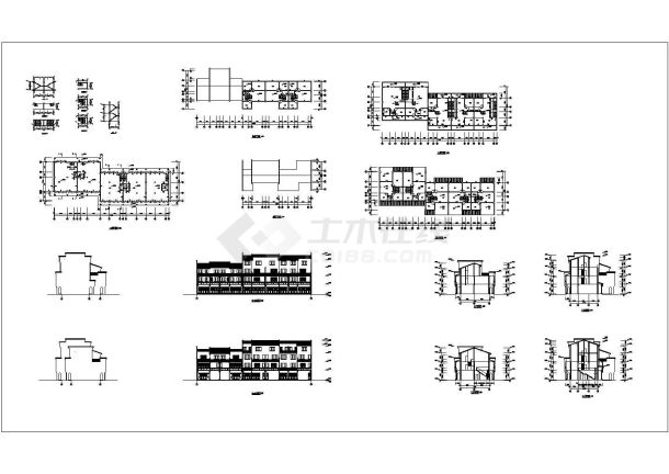 某仿古民居建筑CAD大样规划设计施工图-图一