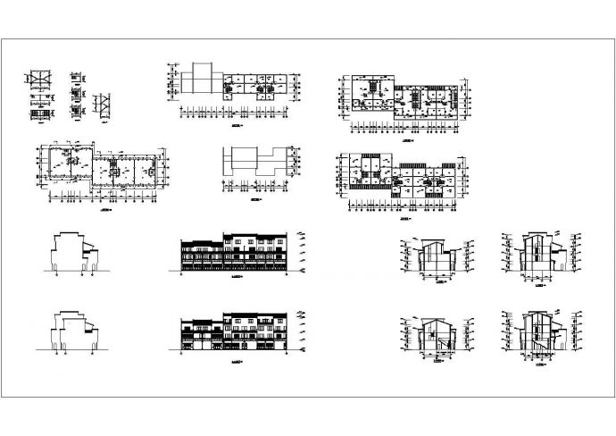 某仿古民居建筑CAD大样规划设计施工图_图1