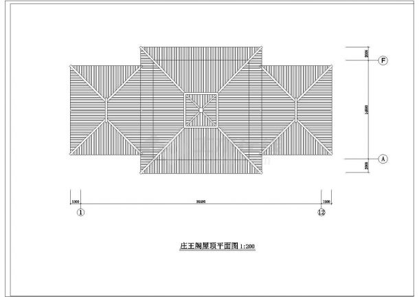 某汉代庄王阁建筑CAD全套设计构造方案图-图二