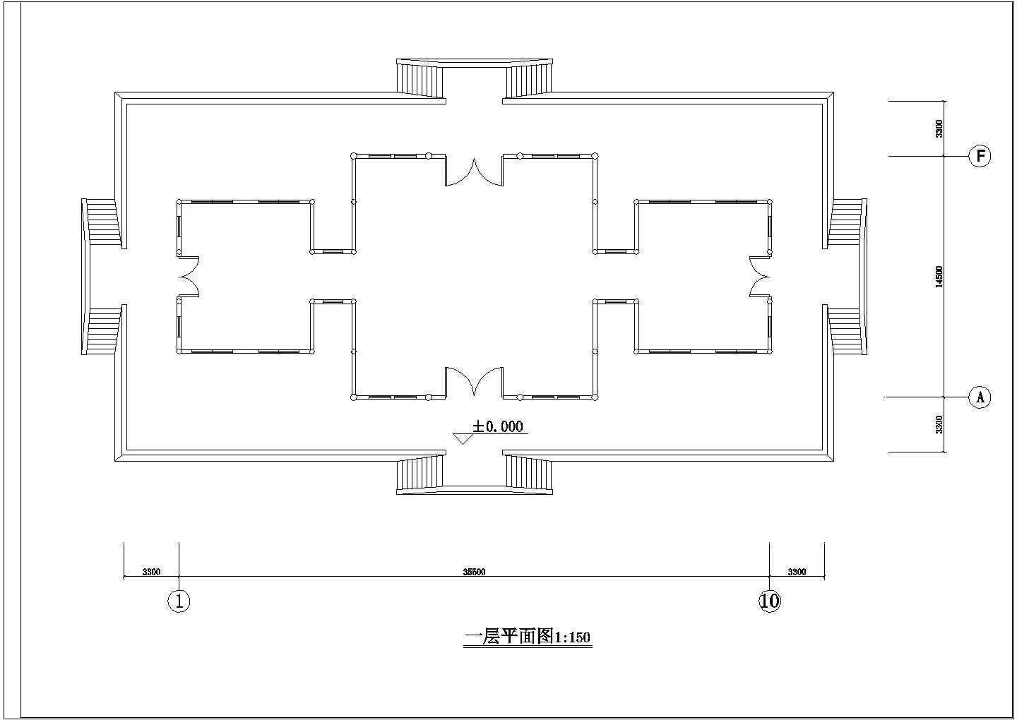 某汉代庄王阁建筑CAD全套设计构造方案图