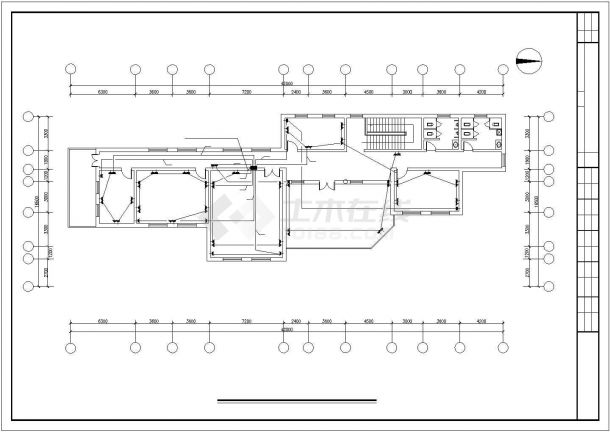 山东某公路局办公楼电气设计CAD图-图二