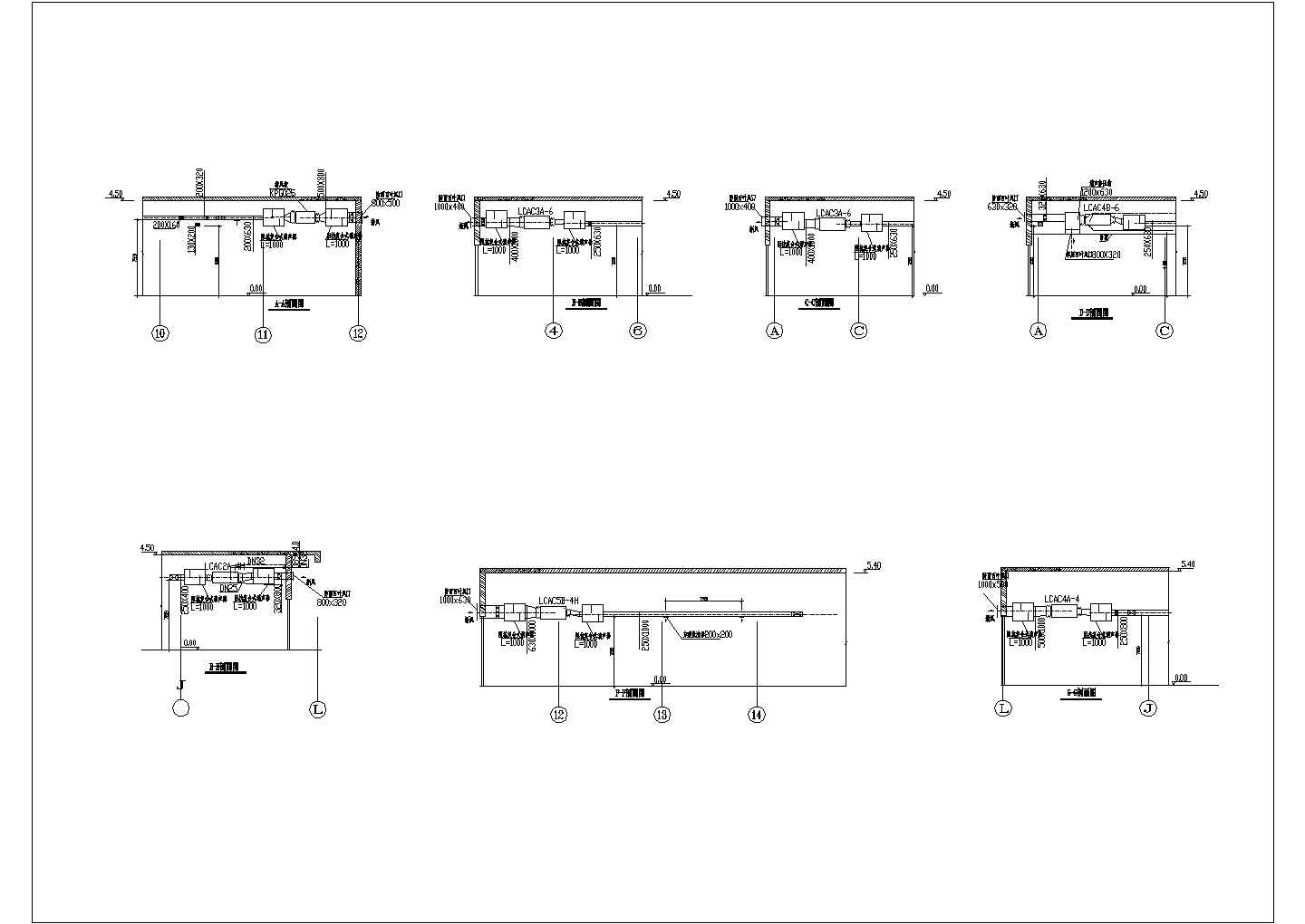 某商住公寓中央空调系统设计cad施工图（大院设计）