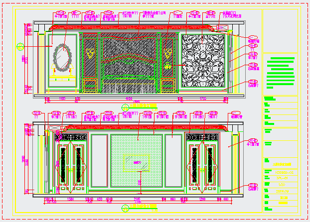 某混搭顶级三层别墅CAD完整构造设计大样施工图