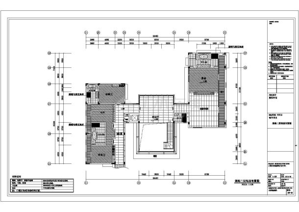 [广东]某豪华二层别墅CAD建筑设计构造施工图-图一
