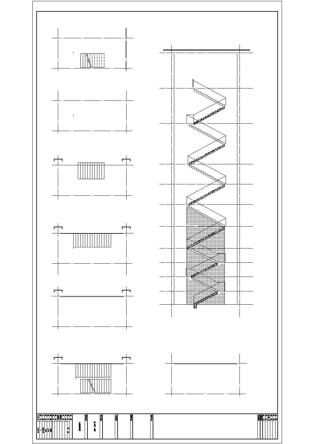 成都现代多层幕墙式商业建筑施工图(大学设计)