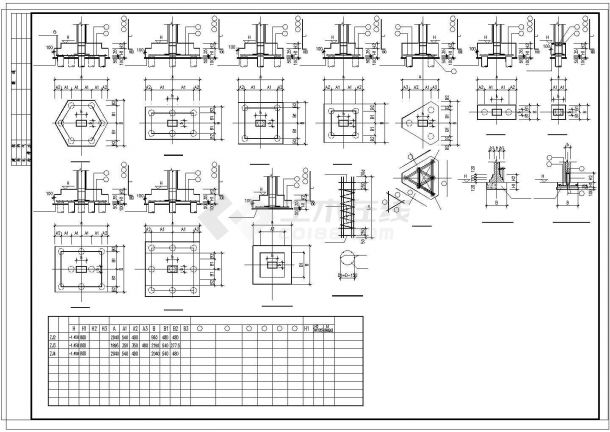 厂房设计_42x30m单层钢屋架厂房结构cad施工图-图二