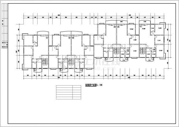 大连市福和家园小区经典热门的平面户型设计CAD图纸（共13张）-图一