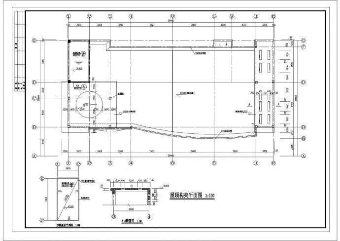某四层混合结构医院门诊楼（2650.5㎡）设计cad全套建施图（含设计说明）_图1
