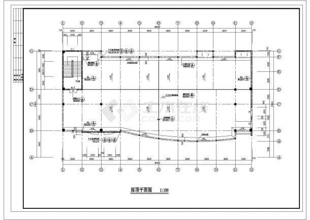 某四层混合结构医院门诊楼（2650.5㎡）设计cad全套建施图（含设计说明）-图二