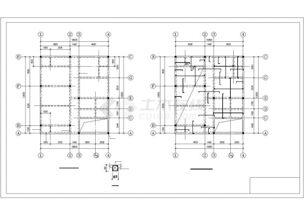 长12米 宽10.6米 3层砖混农村住宅楼结构施工图-图二