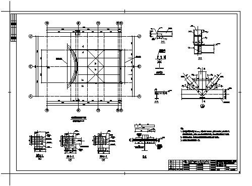 钢通廊结构施工图CAD图
