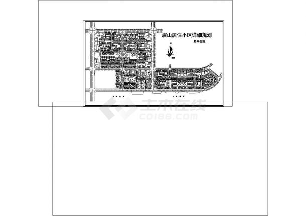 居住小区详图细规划非常标准CAD图纸设计-图一