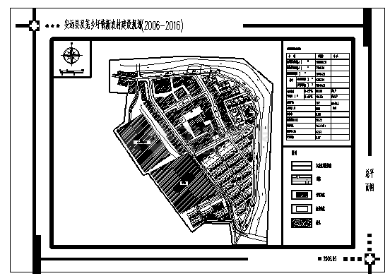 某县某镇新农村建设规划设计cad图，共六张-图二