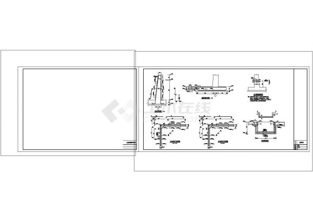 厂房设计_某甲级设计院设计的6度区厂房事故处理池（尺寸为36mX30mX5m）设计图非常标准CAD图纸设计-图二