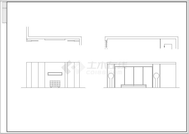 [绍兴]某两层别墅家居室内装修设计cad图纸-图二