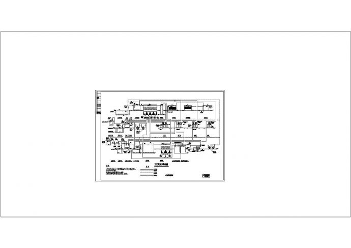 某印刷电路板厂污水水解酸化处理流程图非常标准CAD图纸设计_图1