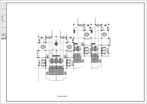 别墅设计CAD平面布置参考图-图二