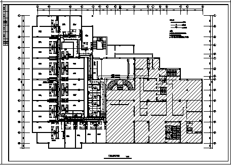 某三层大酒店客房区电气施工cad图(含照明系统、弱电系统设计)-图二