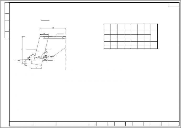 公路工程衡重式挡土墙及仰斜式挡土墙标准cad图_图1