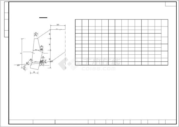 公路工程衡重式挡土墙及仰斜式挡土墙标准cad图-图二