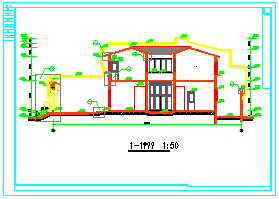 北京经典四合院全套建筑CAD施工设计及效果图纸-图一