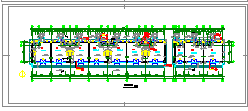 二层食堂建筑施工设计CAD布置图-图二