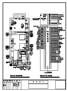 某五星级酒店客房智能电气系统设计cad图纸-图二
