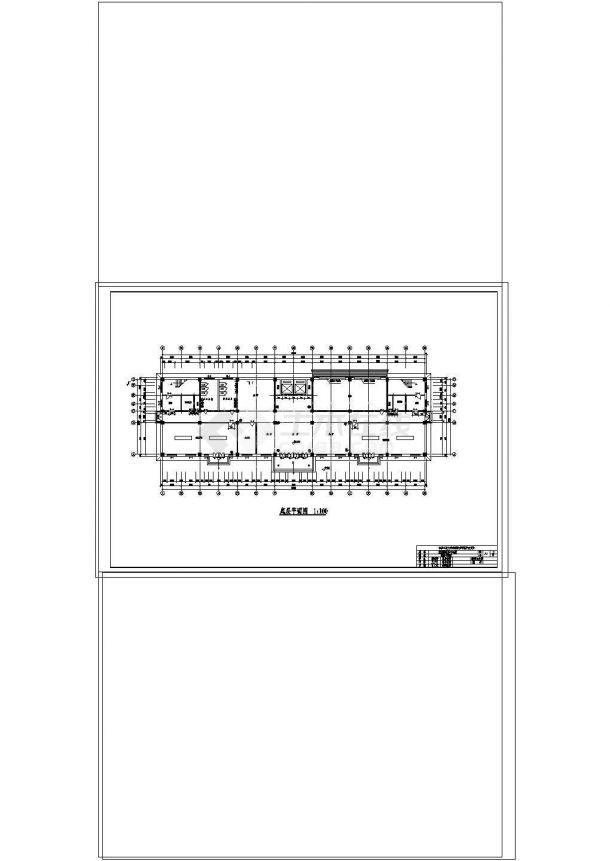 土木工程毕业设计_商务中心六层混凝土框架结构5587.6㎡毕业设计 cad图纸-图二