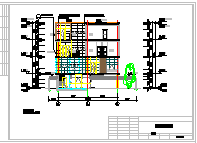 某3层带天台别墅建筑全套cad设计图(附效果图)-图二