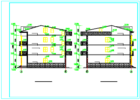 某3层新农村住宅楼cad设计方案图