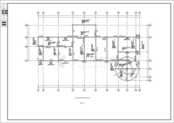 某地3层框架办公楼结构CAD施工图(设计说明）-图一