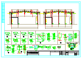 某钢结构两层汽车展厅cad施工图_图1