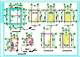 常见别墅建筑结构cad完整施工设计图-图二