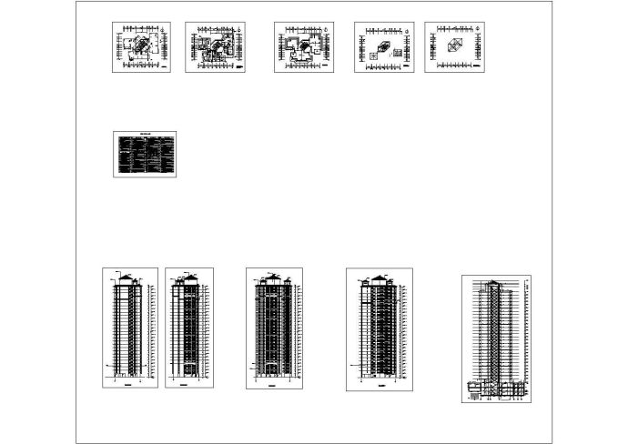 某小区28层公寓楼建筑图纸_图1