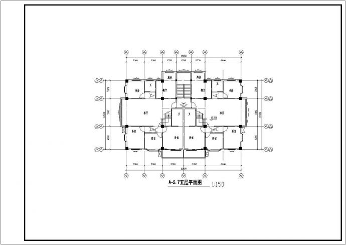 温州某住宅小区设计CAD详细大样完整建筑平面图_图1