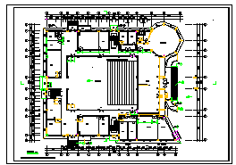 大型综合演播厅CAD设计全套施工图-图二