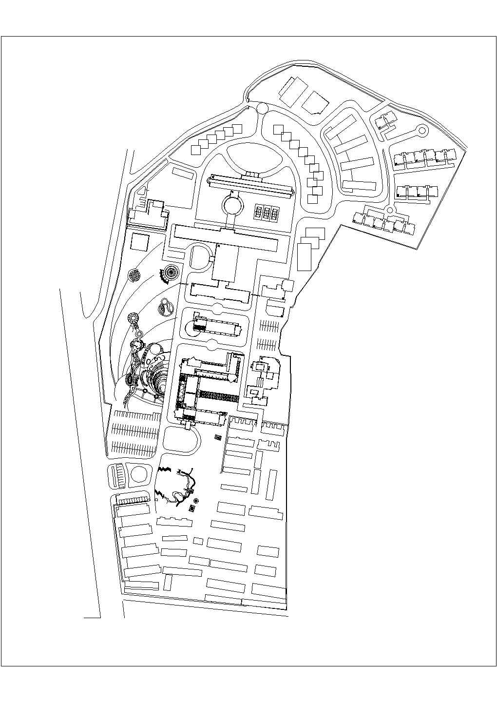 某龙昌小区规划CAD详细设计完整总图
