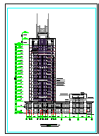 高层写字楼建筑施工cad设计图-图二