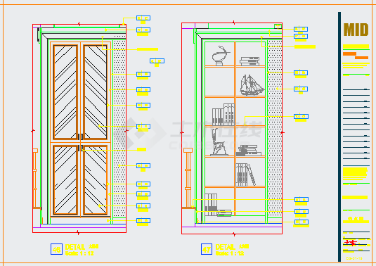 某建筑工程有限公司办公楼CAD施工图大样图-图一